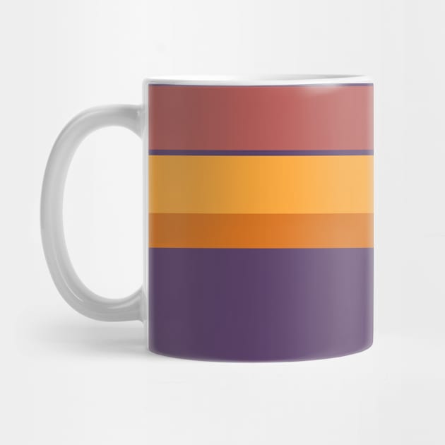 An occassional harmony of Old Heliotrope, Dark Mauve, Giant'S Club, Brownish Orange and Mango stripes. by Sociable Stripes